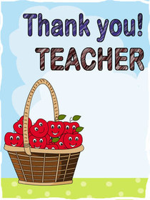 Thank You Teacher Greeting Card