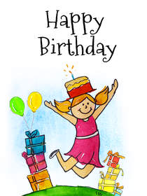 Happy Birthday Celebration Card