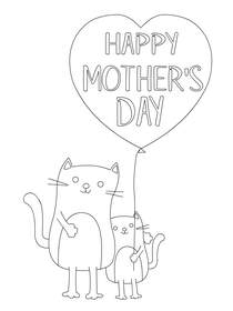 Happy Mother's Day Cat & Kitten
