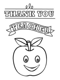 Thank You Teacher Apple Card