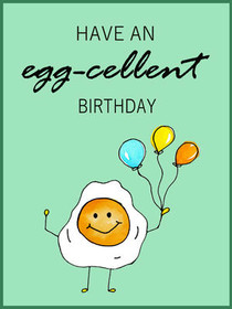 Egg-cellent Birthday Card