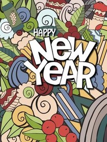 Happy New Year Festive Doodle