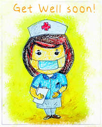 Get Well Soon Nurse Card