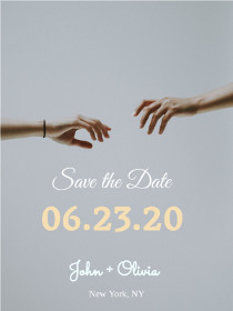 Elegant Hands Save the Date