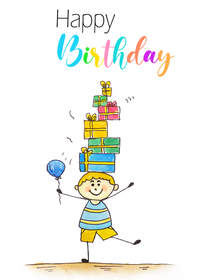 Happy Birthday Celebration Card