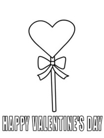 Heart Lollipop Valentine's Day Card