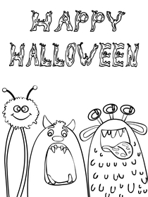 Happy Halloween Monster Friends