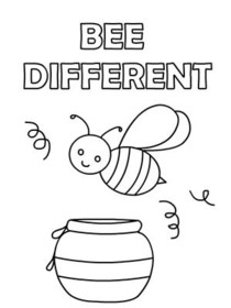Bee Different Greeting Card