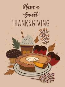 Sweet Thanksgiving Greeting Card