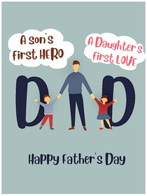 Father's Day First Hero Card