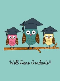 Well Done Graduate Owl Card