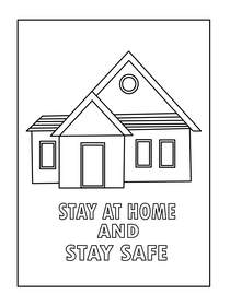 Stay Safe at Home Greeting Card