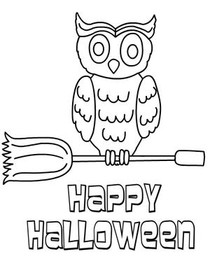 Happy Halloween Owl Greeting Card