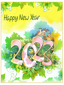 Happy New Year 2024 Greeting Card