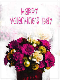 Happy Valentine's Day Flower Bouquet