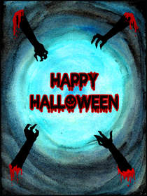 Creepy Zombie Hands Halloween