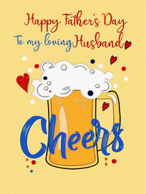 Happy Father's Day Cheers Beer Card