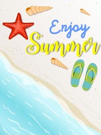 Enjoy Summer Beach Greeting Card