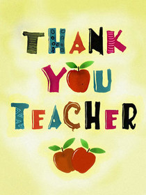 Thank You Teacher Greeting Card