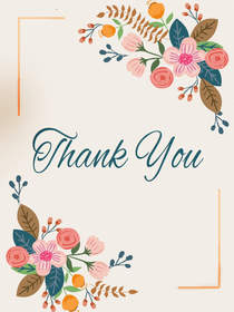 Floral Thank You Card