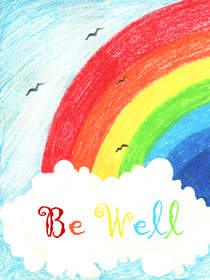 Rainbow Be Well Greeting Card
