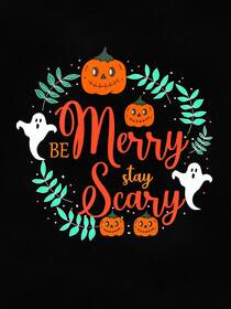 Merry and Scary Halloween Greeting Card