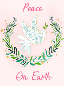 Peace On Earth Holiday Greeting Card