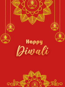 Happy Diwali Greeting Card