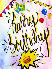 Happy Birthday Pop Art Card