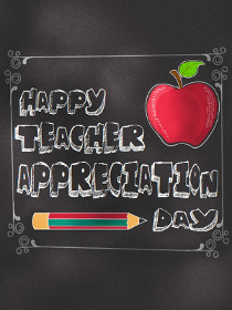 Happy Teacher Appreciation Day Card