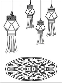 Boho Hanging Lanterns & Mandala