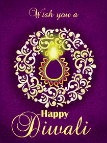 Happy Diwali Greeting Card