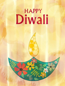 Happy Diwali Greeting Card