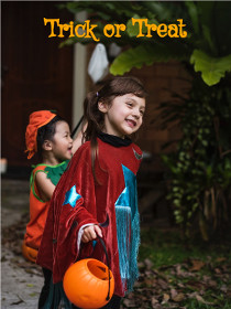 Trick or Treat Halloween Greeting Card