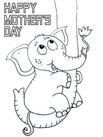 Happy Mother's Day Cute Monster Card