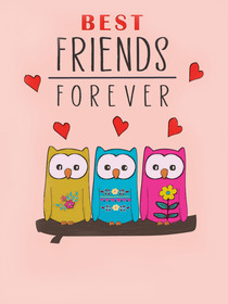 Best Friends Forever Owl Card