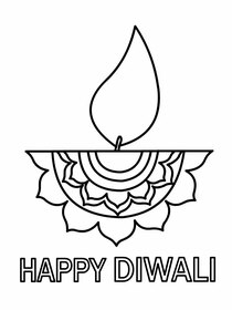 Happy Diwali Greeting Card