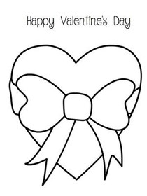 Happy Valentine's Day Bow Card