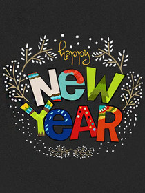 Happy New Year Celebration Card