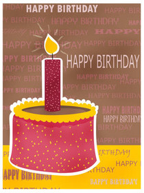 Birthday Cake with Candle