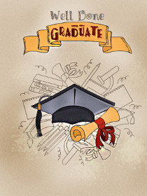 Well Done Graduate Congratulations Card