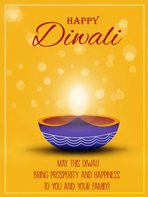 Happy Diwali Greeting Card