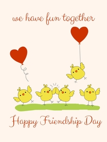 Friendship Day Fun with Chicks & Hearts