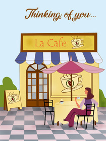Thinking of You Café Card