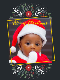 Baby's First Christmas Photo Card