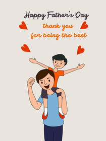 Father's Day Thank You Card