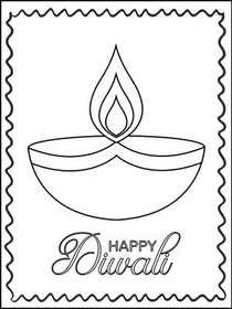 Happy Diwali Greeting Card