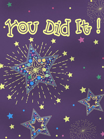 You Did It! Celebration Stars Card