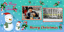Merry Christmas Photo Collage Card
