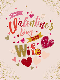 Happy Valentine's Day Love Greeting Card